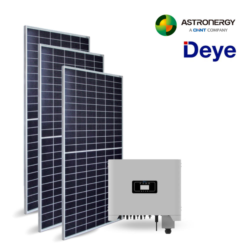 GERADOR DE ENERGIA SOLAR 2.73 kWp ASTRONERGY/INVERSOR DEYE/PERFIL MINI TRILHO 220v