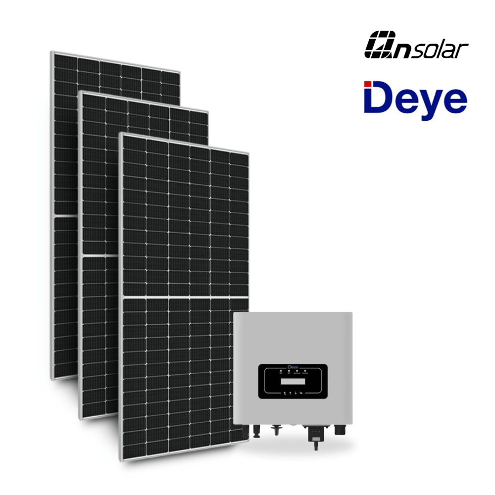 GERADOR DE ENERGIA SOLAR 6.11 kWp QN SOLAR/INVERSOR DEYE/PERFIL MINI TRILHO 220v