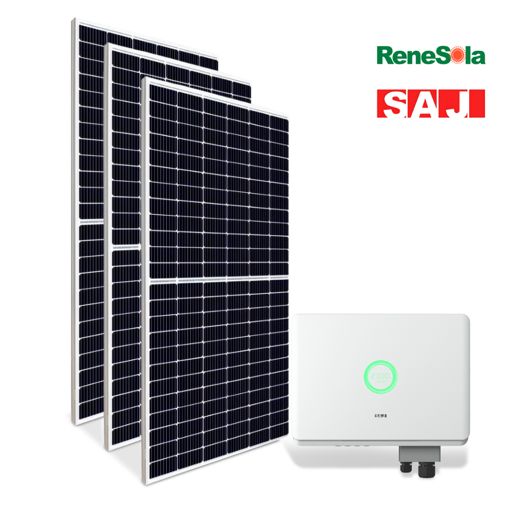 GERADOR DE ENERGIA SOLAR 5.85 kWp RENESOLA/INVERSOR SAJ/ESTRUTURA TELHA FIBROMADEIRA 220v