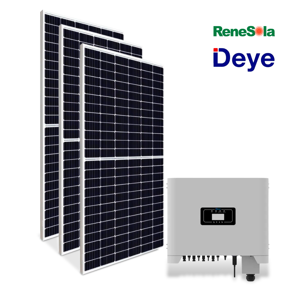 GERADOR DE ENERGIA SOLAR 3.51 kWp RENESOLA/INVERSOR DEYE/ESTRUTURA TELHA FIBROMADEIRA 220v