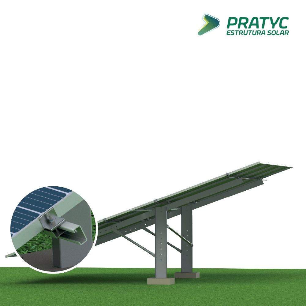 ESTRUTURA DE SOLO PARA 8 PLACAS PRATYC